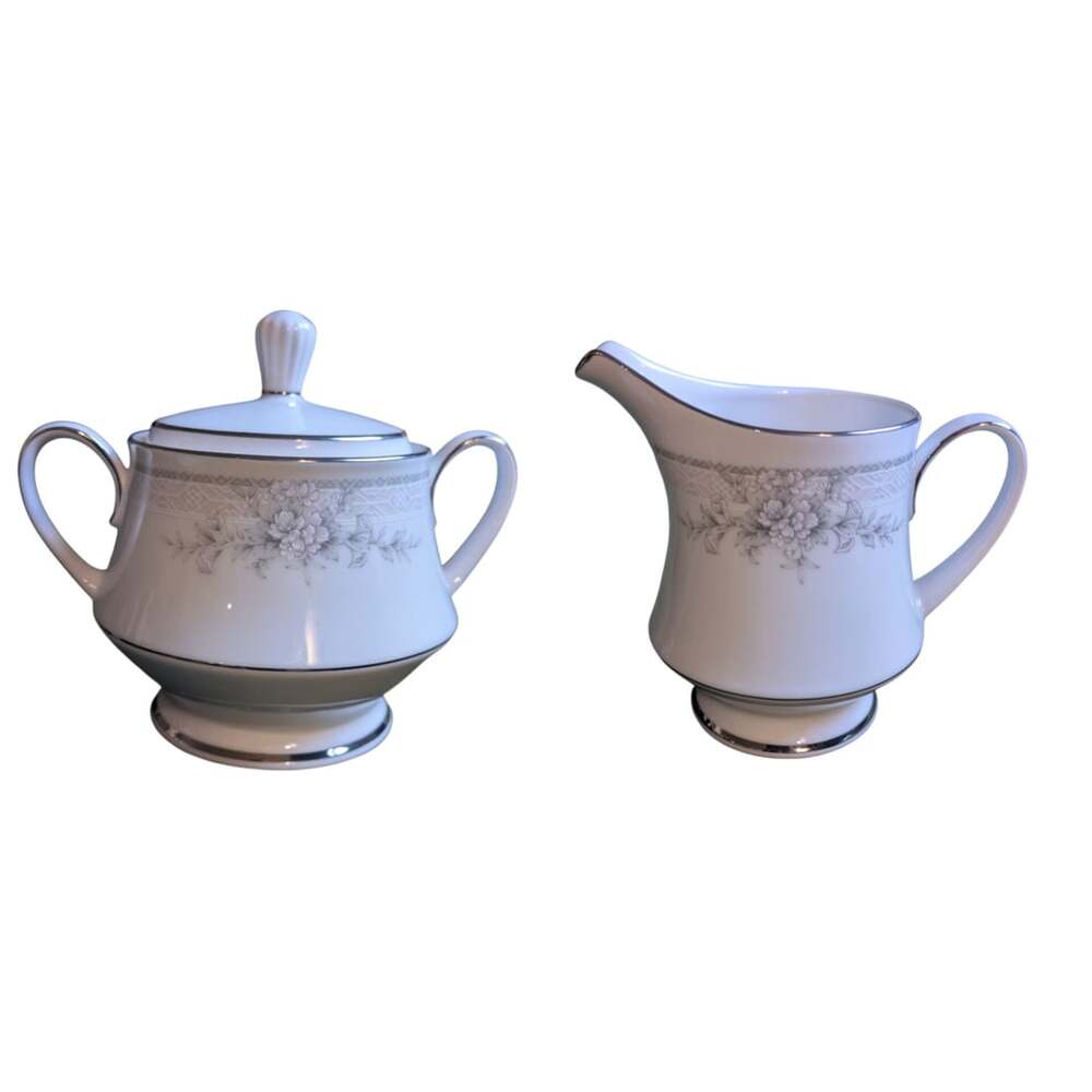Legendary By Noritake Sweet Leilani 3482 Sugar Bowl And Creamer Set